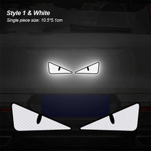 Load image into Gallery viewer, 2Pcs Universal Car Reflector Sticker Safety Warning Mark High Reflective Eyes for Car Bike Helmet Sticker Motorcycle
