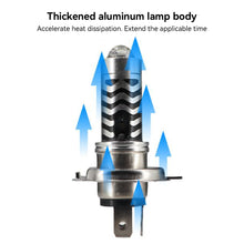 Load image into Gallery viewer, Motorcycle Headlight LED H4 H6 BA20D P15D H4 Hi/Low Dual Colors Headlight Projector Lens Bulb Motor Driving Lights DRL Front Lamp
