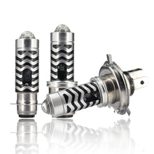 Load image into Gallery viewer, Motorcycle Headlight LED H4 H6 BA20D P15D H4 Hi/Low Dual Colors Headlight Projector Lens Bulb Motor Driving Lights DRL Front Lamp
