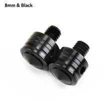 Load image into Gallery viewer, 2Pcs Motorcycle CNC Aluminum M8 M10 Rear View Mirror Hole Plugs Screws Rearview Mirror Anti-Rust Holder
