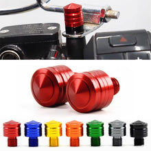 Load image into Gallery viewer, 2Pcs Motorcycle CNC Aluminum M8 M10 Rear View Mirror Hole Plugs Screws Rearview Mirror Anti-Rust Holder
