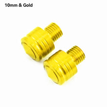 Load image into Gallery viewer, 2Pcs Motorcycle CNC Aluminum M8 M10 Rear View Mirror Hole Plugs Screws Rearview Mirror Anti-Rust Holder
