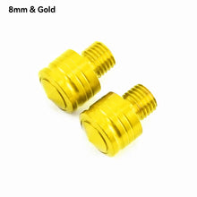 Load image into Gallery viewer, 2Pcs Motorcycle CNC Aluminum M8 M10 Rear View Mirror Hole Plugs Screws Rearview Mirror Anti-Rust Holder
