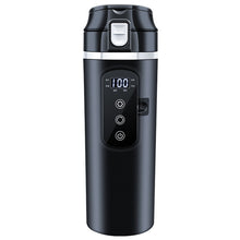 Load image into Gallery viewer, 12V/24V 500ml Heated Smart Car Heating Cup Temperature Control Electric Kettle Stainless Steel Cup Water Warmer Bottle
