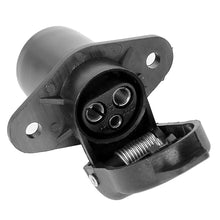 Load image into Gallery viewer, 12V 3 Pin 3 Pole Plug-in Trailer Socket Connectors Round Trailer Tractor Plug for Electrical Caravan Truck
