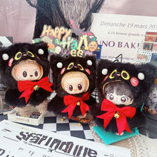 Load image into Gallery viewer, Halloween Bell Cape Mini Fashion Doll Clothes Cute Dolls Decoration Accessories For 17cm Labubu Doll and 10/15cm Cotton Doll
