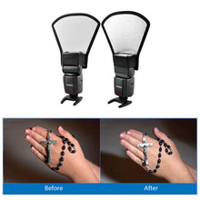 Load image into Gallery viewer, Universal 2-in-1 Flash Diffuser Softbox Photo Flash Light Silver/White Reflector Photography Accessories
