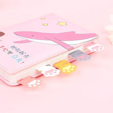 Load image into Gallery viewer, 1 set Kawaii Stationery Cartoon Cat Paw Memo Pad Bookmark Flags Index Tab Sticky Notes Label Paper Stickers
