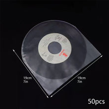 Load image into Gallery viewer, 50PCS 7/10/12 inch Vinyl Record Protecter LP Record Plastic Bags Anti-Static Record Sleeves Outer Inner Plastic Clear Cover Container
