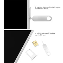 Load image into Gallery viewer, 20pcs Universal Sim Card Tray Removal Eject Pin Key Tool Stainless Steel Needle Opener Ejector for Most Mobile Phone Smartphone
