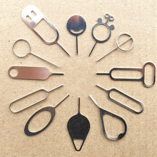 Load image into Gallery viewer, 20pcs Universal Sim Card Tray Removal Eject Pin Key Tool Stainless Steel Needle Opener Ejector for Most Mobile Phone Smartphone
