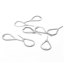 Load image into Gallery viewer, 20pcs Universal Sim Card Tray Removal Eject Pin Key Tool Stainless Steel Needle Opener Ejector for Most Mobile Phone Smartphone
