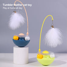 Load image into Gallery viewer, 1Pc Cat Tumbler Toy with Ball Feather Catnip Cat Interactive Feather Toys Pet Bumbler Funny Toy Kitten Toys
