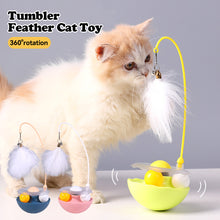 Load image into Gallery viewer, 1Pc Cat Tumbler Toy with Ball Feather Catnip Cat Interactive Feather Toys Pet Bumbler Funny Toy Kitten Toys
