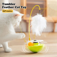 Load image into Gallery viewer, 1Pc Cat Tumbler Toy with Ball Feather Catnip Cat Interactive Feather Toys Pet Bumbler Funny Toy Kitten Toys
