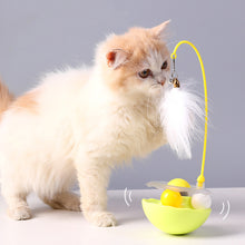 Load image into Gallery viewer, 1Pc Cat Tumbler Toy with Ball Feather Catnip Cat Interactive Feather Toys Pet Bumbler Funny Toy Kitten Toys
