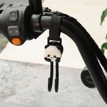 Load image into Gallery viewer, Rotatable Motorcycle Electric Bike Hand Bar with Double Hooks for Helmet Storage Hook Luggage Bag Hanger Holder Lovely Panda For Bicycle Scooter

