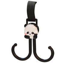 Load image into Gallery viewer, Rotatable Motorcycle Electric Bike Hand Bar with Double Hooks for Helmet Storage Hook Luggage Bag Hanger Holder Lovely Panda For Bicycle Scooter
