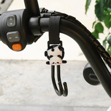Load image into Gallery viewer, Rotatable Motorcycle Electric Bike Hand Bar with Double Hooks for Helmet Storage Hook Luggage Bag Hanger Holder Lovely Panda For Bicycle Scooter
