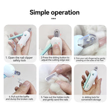 Load image into Gallery viewer, Pet Nail Clippers with Light Cat Manicure Tools Pet Specialized Nail Clippers Dog Beauty and Cleaning Products
