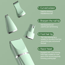 Load image into Gallery viewer, Pet Electric Push Clippers Foot Hair Trimmer Professional Care Supplies Dog Cat Claw Pedicure Artifact Rechargeable Shaver
