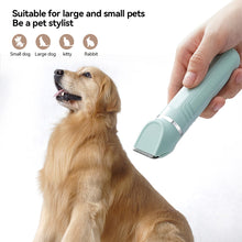Load image into Gallery viewer, Pet Electric Push Clippers with Led Lights Foot Hair Trimmer Professional Care Supplies Dog Cat Claw Pedicure Artifact Rechargeable Shaver
