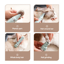 Load image into Gallery viewer, Pet Electric Push Clippers with Led Lights Foot Hair Trimmer Professional Care Supplies Dog Cat Claw Pedicure Artifact Rechargeable Shaver
