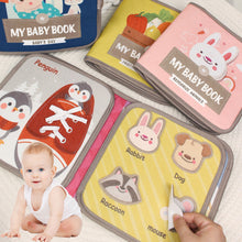 Load image into Gallery viewer, Soft Baby Book Montessori early education quiet cloth book Learning Toys for Babies 0-3 Years and Up Enlightenment Puzzle
