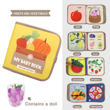 Load image into Gallery viewer, Soft Baby Book Montessori early education quiet cloth book Learning Toys for Babies 0-3 Years and Up Enlightenment Puzzle
