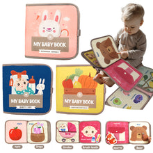 Load image into Gallery viewer, Soft Baby Book Montessori early education quiet cloth book Learning Toys for Babies 0-3 Years and Up Enlightenment Puzzle

