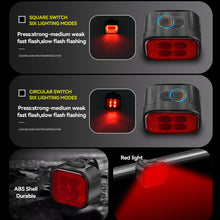 Load image into Gallery viewer, 5LED High Bright Bicycle Lights Cycling Lamp Front and Rear USB Rechargeable for MTB Bike Headlight Taillight Waterproof Lantern Lighting
