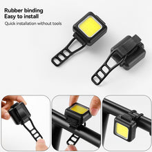 Load image into Gallery viewer, 130/80LM 150mAh Bicycle Front Rear Lamp Type-C USB Rechargeable Waterproof COB LED Warning Bike Cycling Light Cycling Accessories
