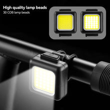 Load image into Gallery viewer, 130/80LM 150mAh Bicycle Front Rear Lamp Type-C USB Rechargeable Waterproof COB LED Warning Bike Cycling Light Cycling Accessories
