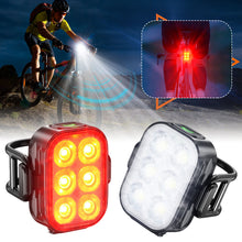 Load image into Gallery viewer, Bicycle Front Headlight Taillight Rear Bright Flashlight Cycling LED Type-C Rear Front Lights for MTB Road Bike Cycling
