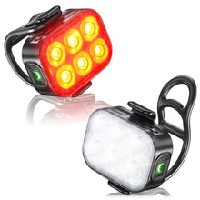Load image into Gallery viewer, Bicycle Front Headlight Taillight Rear Bright Flashlight Cycling LED Type-C Rear Front Lights for MTB Road Bike Cycling
