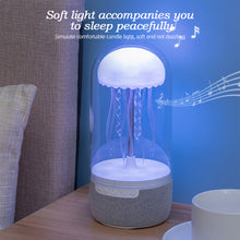 Load image into Gallery viewer, Creative Colorful Jellyfish Mood Lamp with Bluetooth Speaker 3D Surround 1800mAh Sports Jellyfish Speaker with Lights for Home Office
