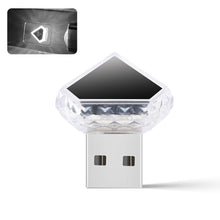 Load image into Gallery viewer, Car Interior USB Ambient Atmosphere Light LED Decorative Signal Lights Auto Reading Lamp Decorations Diamond Triangle
