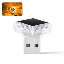 Load image into Gallery viewer, Car Interior USB Ambient Atmosphere Light LED Decorative Signal Lights Auto Reading Lamp Decorations Diamond Triangle
