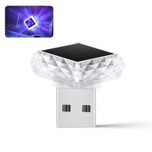 Load image into Gallery viewer, Car Interior USB Ambient Atmosphere Light LED Decorative Signal Lights Auto Reading Lamp Decorations Diamond Triangle
