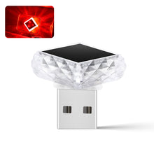 Load image into Gallery viewer, Car Interior USB Ambient Atmosphere Light LED Decorative Signal Lights Auto Reading Lamp Decorations Diamond Triangle
