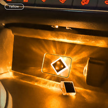 Load image into Gallery viewer, Car Interior USB Ambient Atmosphere Light LED Decorative Signal Lights Auto Reading Lamp Decorations Diamond Triangle
