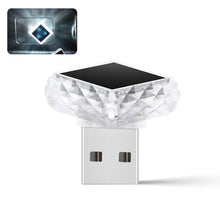 Load image into Gallery viewer, Car Interior USB Ambient Atmosphere Light LED Decorative Signal Lights Auto Reading Lamp Decorations Diamond Triangle
