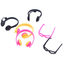 Load image into Gallery viewer, Dollhouse Color Glasses BJD Mini Simulation Earphones OB11 Sunglasses Prop Accessories Model
