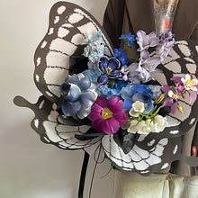 Load image into Gallery viewer, Colorful Butterfly Shaped Paper Wrapped in Flower Paper Kraft Paper Wind Paper Crystal Butterfly Waterproof OPP Film Packaging Paper
