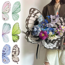 Load image into Gallery viewer, Colorful Butterfly Shaped Paper Wrapped in Flower Paper Kraft Paper Wind Paper Crystal Butterfly Waterproof OPP Film Packaging Paper
