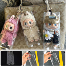 Load image into Gallery viewer, 15cm Transparent Pain Pack Pendant Protective Cover Doll Plush Dustproof Bag Hanging Bag
