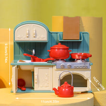 Load image into Gallery viewer, Playing House Toys Miniature Scenes Furniture Bedroom Decorations Small Kitchens Mini Dollhouses Doll Accessories
