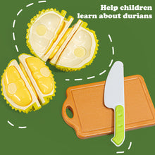 Load image into Gallery viewer, Children Fruit Cutting Toys Durian Pretend Play Dinette Simulation Fruit Food Sensory Games Educational Play House Kitchen Toys
