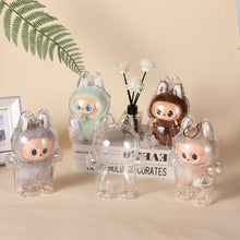 Load image into Gallery viewer, 1Pc Protective Acrylic Storage Case For Plush Dolls Display Bag for Labubu No Doll Acrylic Case Transparent Portable Cable Organizer Box Storage Case
