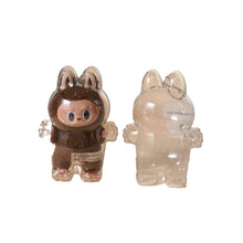 Load image into Gallery viewer, 1Pc Protective Acrylic Storage Case For Plush Dolls Display Bag for Labubu No Doll Acrylic Case Transparent Portable Cable Organizer Box Storage Case
